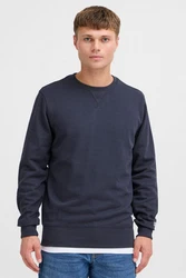 !Solid Sweatshirt Rundhalspullover SDCHAD Sweater Dunkelblau/Blau