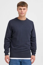!Solid Sweatshirt Rundhalspullover SDCHAD Sweater Dunkelblau/Blau