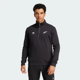 Sweatshirt ALL BLACKS ESSENTIALS HALF-ZIP WAFFLE SWEATSHIRT