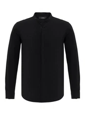 Antioch Blusenshirt Valletta Slim Fit Schwarz