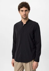 Antioch Blusenshirt Valletta Slim Fit Schwarz