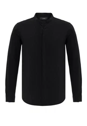 Antioch Blusenshirt Valletta Slim Fit Schwarz