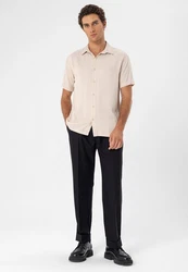 Antioch Blusenshirt Marco Regular Fit Beige/Weiß/Khaki/Braun