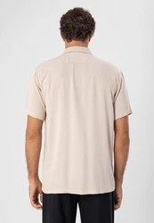 Antioch Blusenshirt Marco Regular Fit Beige/Weiß/Khaki/Braun