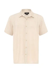 Antioch Blusenshirt Marco Regular Fit Beige/Weiß/Khaki/Braun