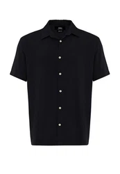 Antioch Blusenshirt Marco Regular Fit Dunkelblau/Schwarz