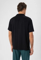 Antioch Blusenshirt Marco Regular Fit Dunkelblau/Schwarz