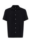 Antioch Blusenshirt Marco Regular Fit Dunkelblau/Schwarz