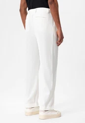 Antioch Strandhose Ottawa High Waist Pleated Oversize Weiß/Creme/Khaki/Beige