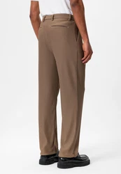 Antioch Strandhose Ottawa High Waist Pleated Oversize Khaki/Beige/Braun