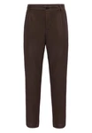 Antioch Strandhose Ottawa High Waist Pleated Oversize Khaki/Dunkelbraun/Braun