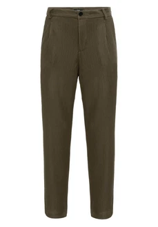 Antioch Strandhose Ottawa High Waist Pleated Oversize Khaki/Dunkelgrün