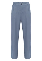 Antioch Strandhose Ottawa High Waist Pleated Oversize Grau/Blau/Hellblau
