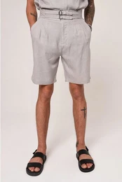 7/8-Strandhose High Waist Buckle Closure Shorts