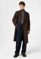 Antioch Wintermantel Javier Dunkelbraun/Braun/Khaki/Grau/Dunkelgrün