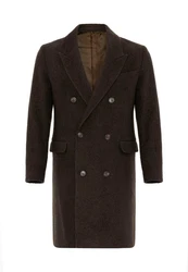 Antioch Wintermantel Yseult Dunkelbraun/Braun/Dunkelrot/Grau