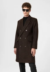 Antioch Wintermantel Yseult Dunkelbraun/Braun/Dunkelrot/Grau