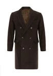 Antioch Wintermantel Yseult Dunkelbraun/Braun/Dunkelrot/Grau