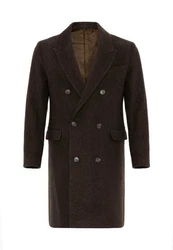 Antioch Wintermantel Yseult Dunkelbraun/Braun/Dunkelrot/Grau