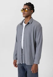 Dandalo Blusenshirt Manuel Hellgrau/Grau