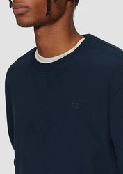QS Shirt Dunkelblau/Schwarz