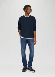 QS Shirt Dunkelblau/Schwarz