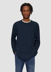 QS Shirt Dunkelblau/Schwarz