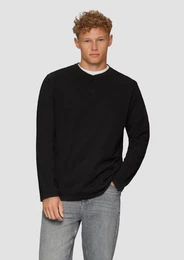 Langarmshirt Henley mit Knopfverschluss