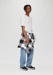QS Kurzarmshirt T-Shirt mit Brusttasche Weiß/Grau/Creme