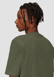 QS Kurzarmshirt T-Shirt mit Brusttasche Dunkelgrün/Grün