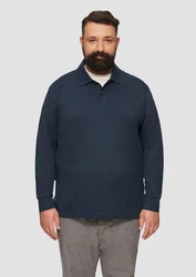 s.Oliver Kurzarmshirt Poloshirt Dunkelblau/Blau/Hellblau
