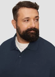 s.Oliver Kurzarmshirt Poloshirt Dunkelblau/Blau/Hellblau