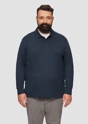 s.Oliver Kurzarmshirt Poloshirt Dunkelblau/Blau/Hellblau