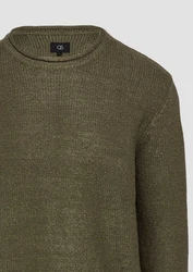 QS Pullover mit Rollkante Dunkelgrün/Khaki