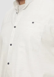 s.Oliver Langarmhemd Regular Fit Weiß/Rot/Grau/Creme