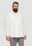 s.Oliver Langarmhemd Regular Fit Weiß/Rot/Grau/Creme