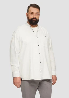 s.Oliver Langarmhemd Regular Fit Weiß/Rot/Grau/Creme