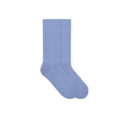 von Jungfeld Einfarbige Gerippte Socken mehrfarbig