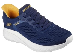 Skechers BOBS SQUAD CHAOS-SOLID STEP Slip-On Sneaker Hellblau/Dunkelblau