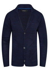 behype Strickjacke FELIAN Dunkelblau/Hellblau
