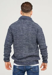 behype Strickjacke MIKITA Hellblau/Dunkelblau/Blau