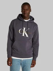 Calvin Klein Jeans Kapuzensweatshirt SEASONAL MONOLOGO REGULAR HOODIE Lila/Dunkelgrau/Dunkelblau/Blau