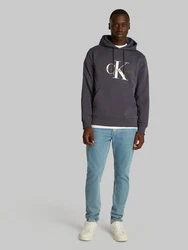 Calvin Klein Jeans Kapuzensweatshirt SEASONAL MONOLOGO REGULAR HOODIE Lila/Dunkelgrau/Dunkelblau/Blau