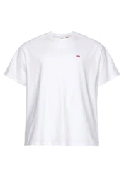 Levi's Big & Tall Shirt 'Original Housemark Tee' Weiß/Schwarz