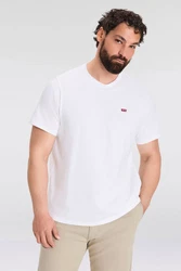 Levi's Big & Tall Shirt 'Original Housemark Tee' Weiß/Schwarz