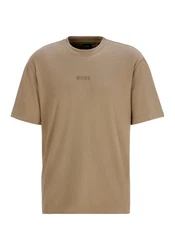 BOSS GREEN T-Shirt Tee 10 mit Rundhalsausschnitt grün
