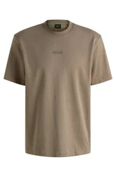 BOSS GREEN T-Shirt Tee 10 mit Rundhalsausschnitt grün