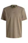 BOSS GREEN T-Shirt Tee 10 mit Rundhalsausschnitt grün