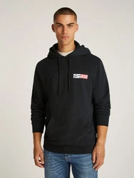 Tommy Jeans Sweatshirt TJM REG ENTRY GRAPHIC HOODIE EXT mit Logo rot/schwarz/weiß