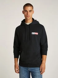 Tommy Jeans Sweatshirt TJM REG ENTRY GRAPHIC HOODIE EXT mit Logo rot/schwarz/weiß